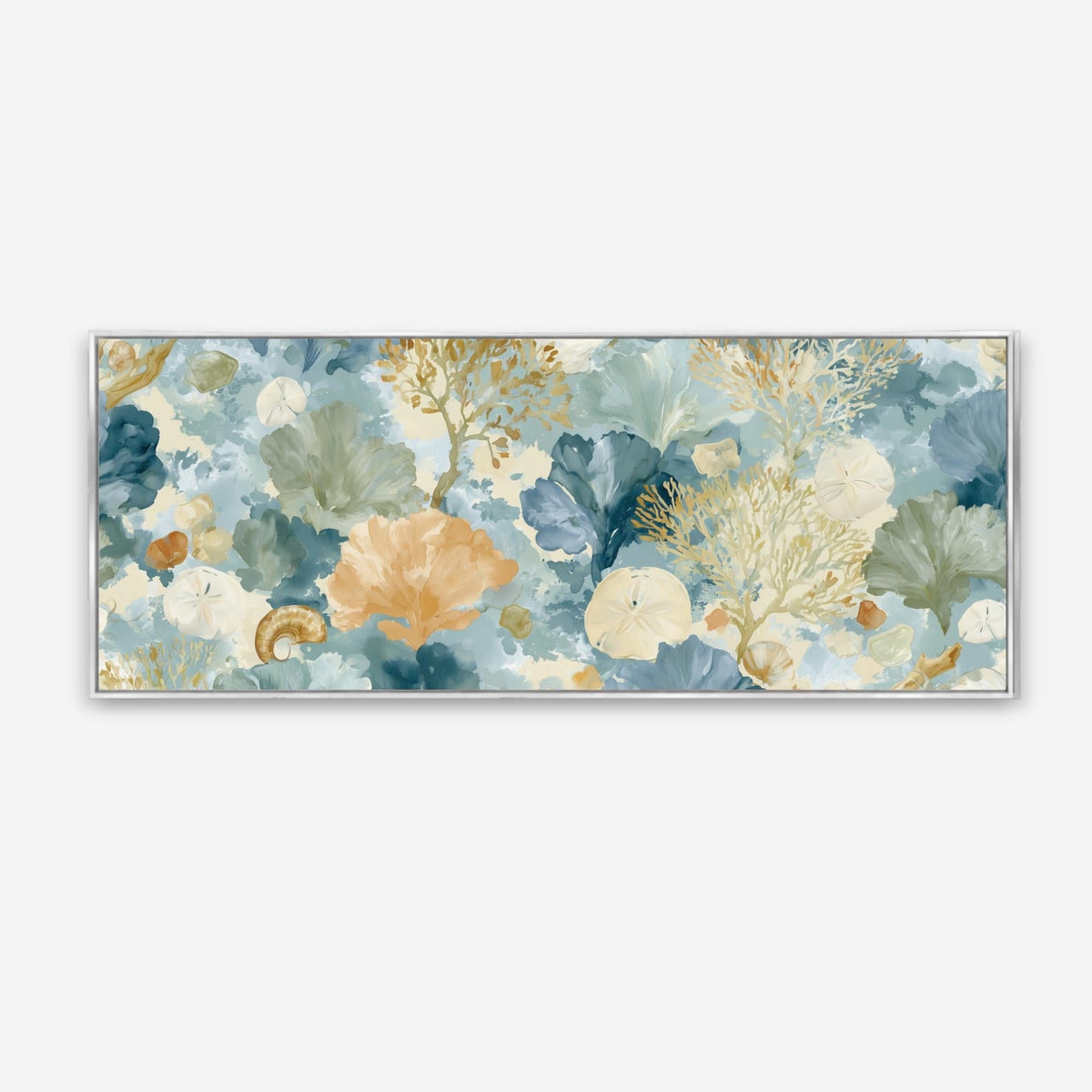 Coastal Haze Panoramic Canvas - Haven Walls