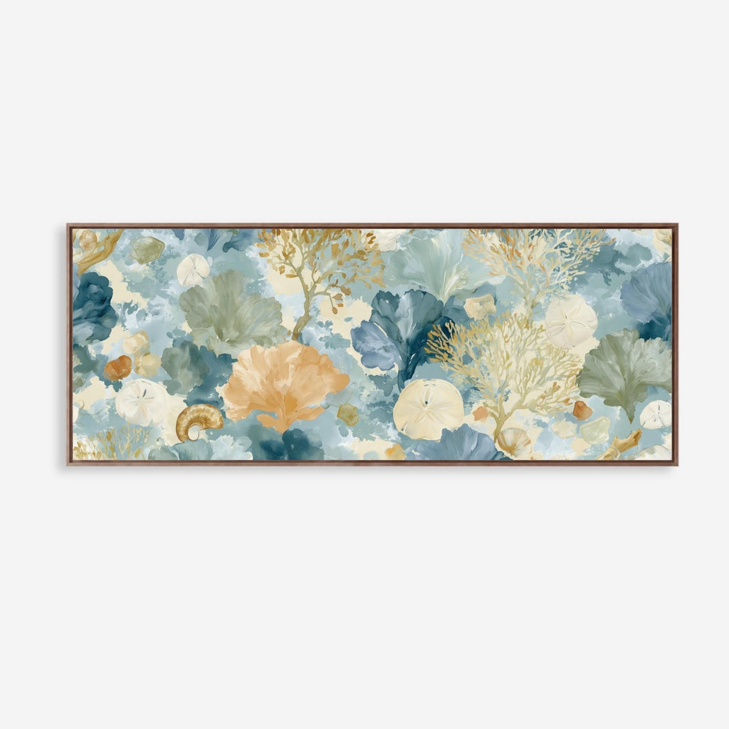 Coastal Haze Panoramic Canvas - Haven Walls