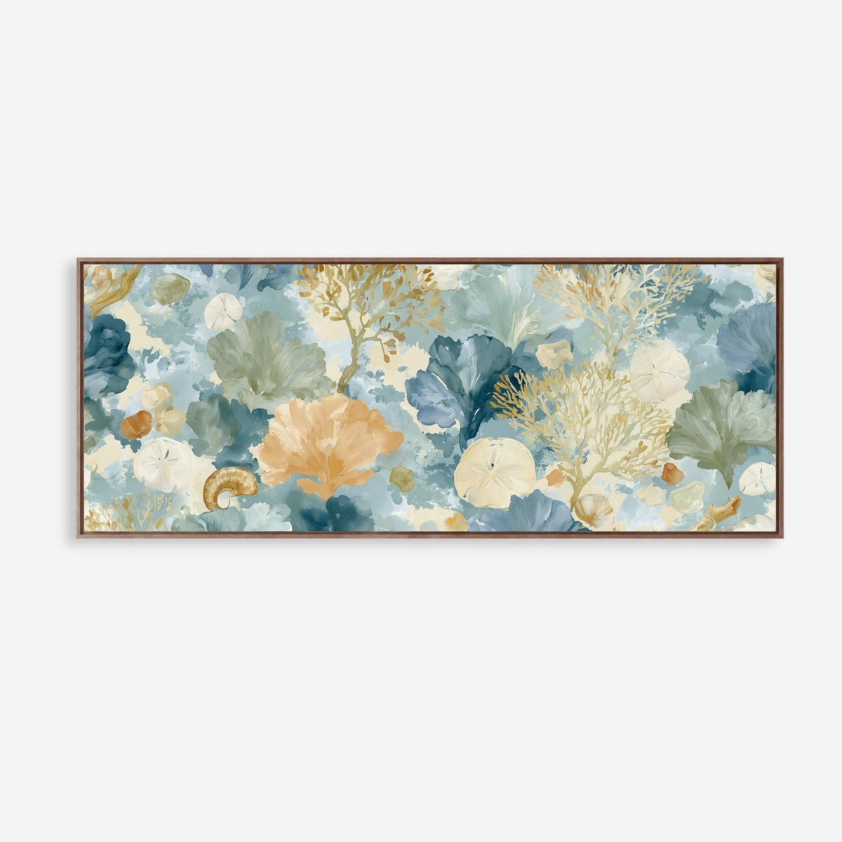 Coastal Haze Panoramic Canvas - Haven Walls