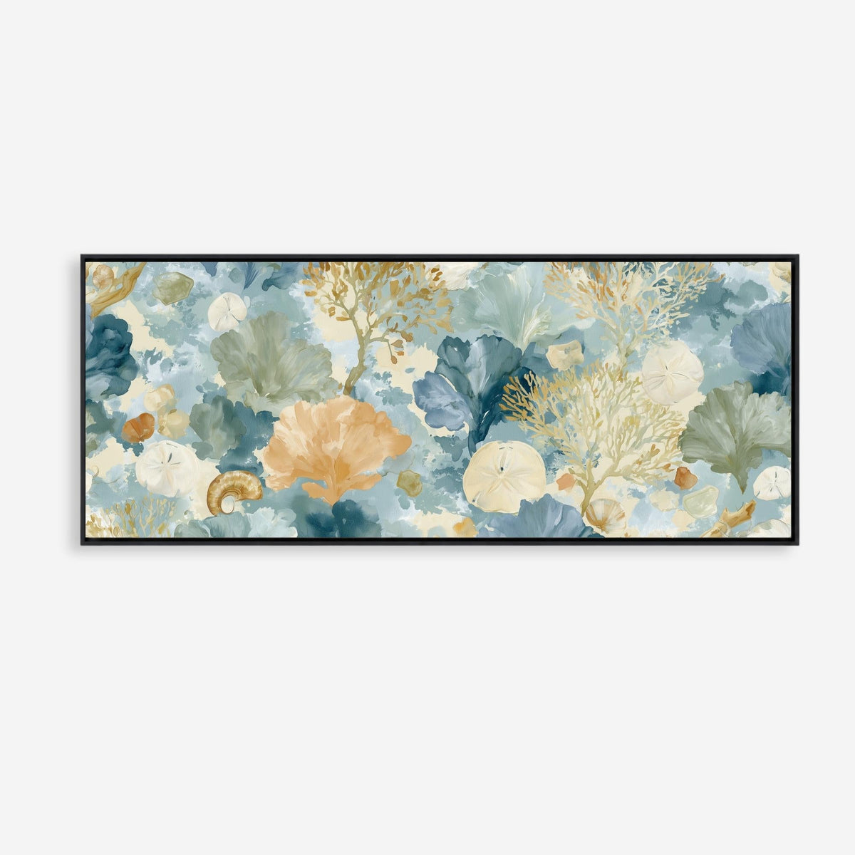 Coastal Haze Panoramic Canvas - Haven Walls