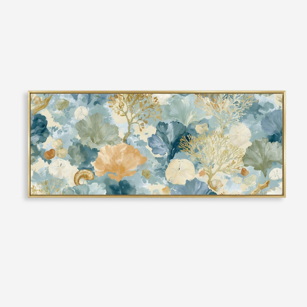Coastal Haze Panoramic Canvas - Haven Walls