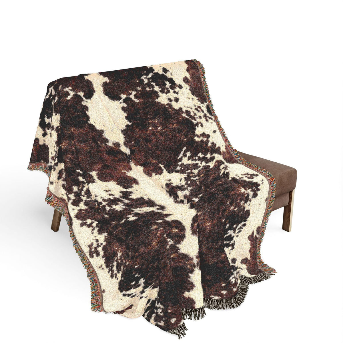 Cow Print Woven Throw Blanket - Haven Walls