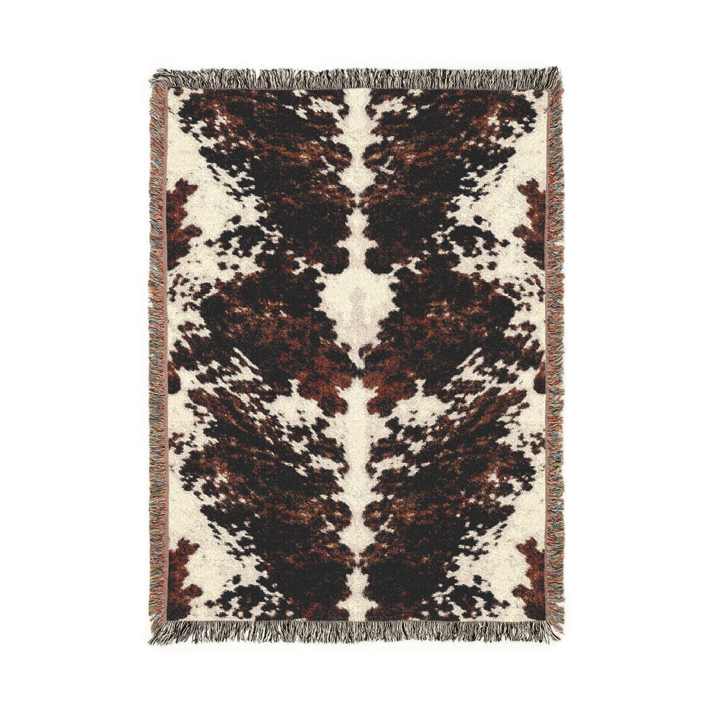 Cow Print Woven Throw Blanket - Haven Walls