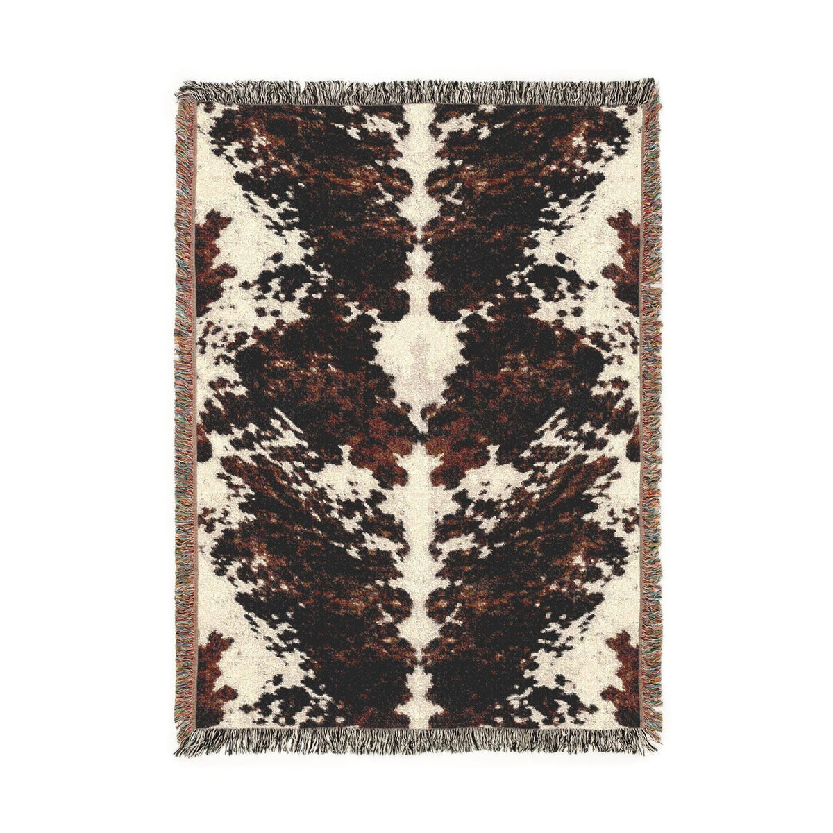Cow Print Woven Throw Blanket - Haven Walls