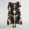 Cow Print Woven Throw Blanket - Haven Walls