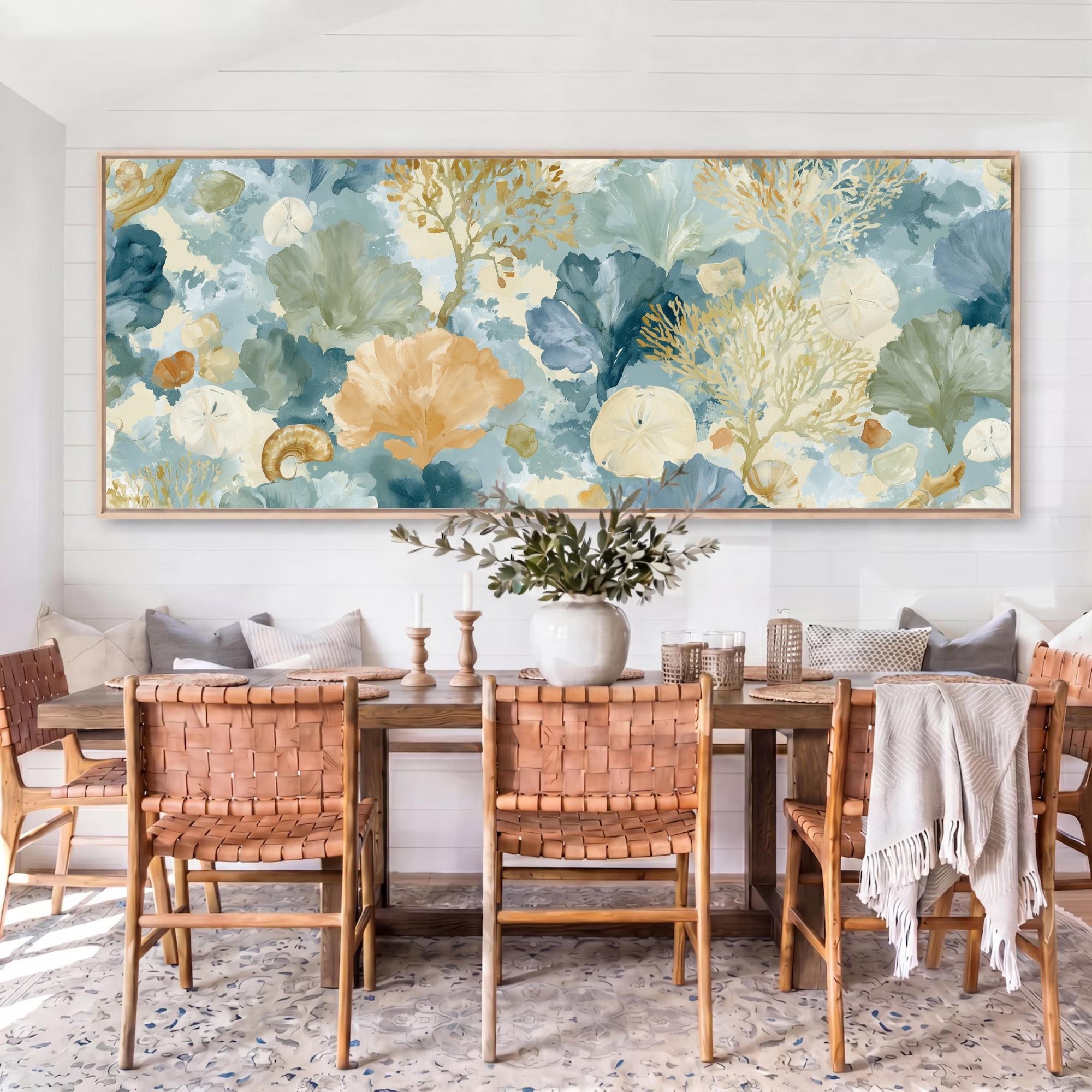 Coastal Haze Panoramic Canvas