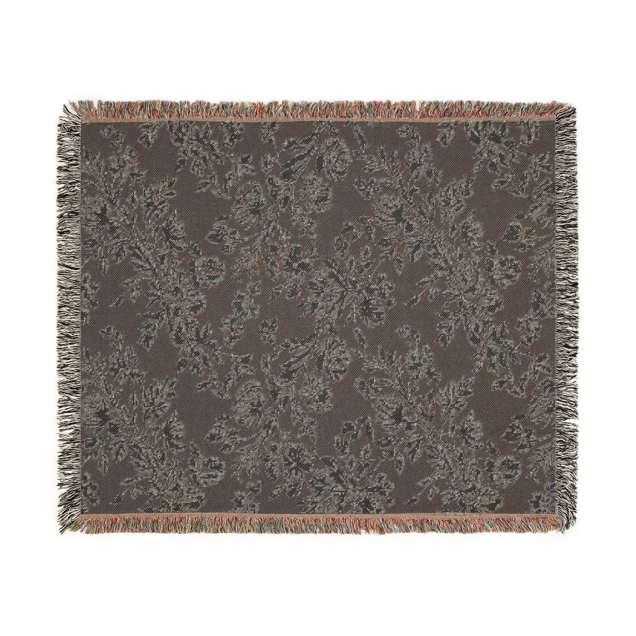 Botanical Lace Woven Throw Blanket
