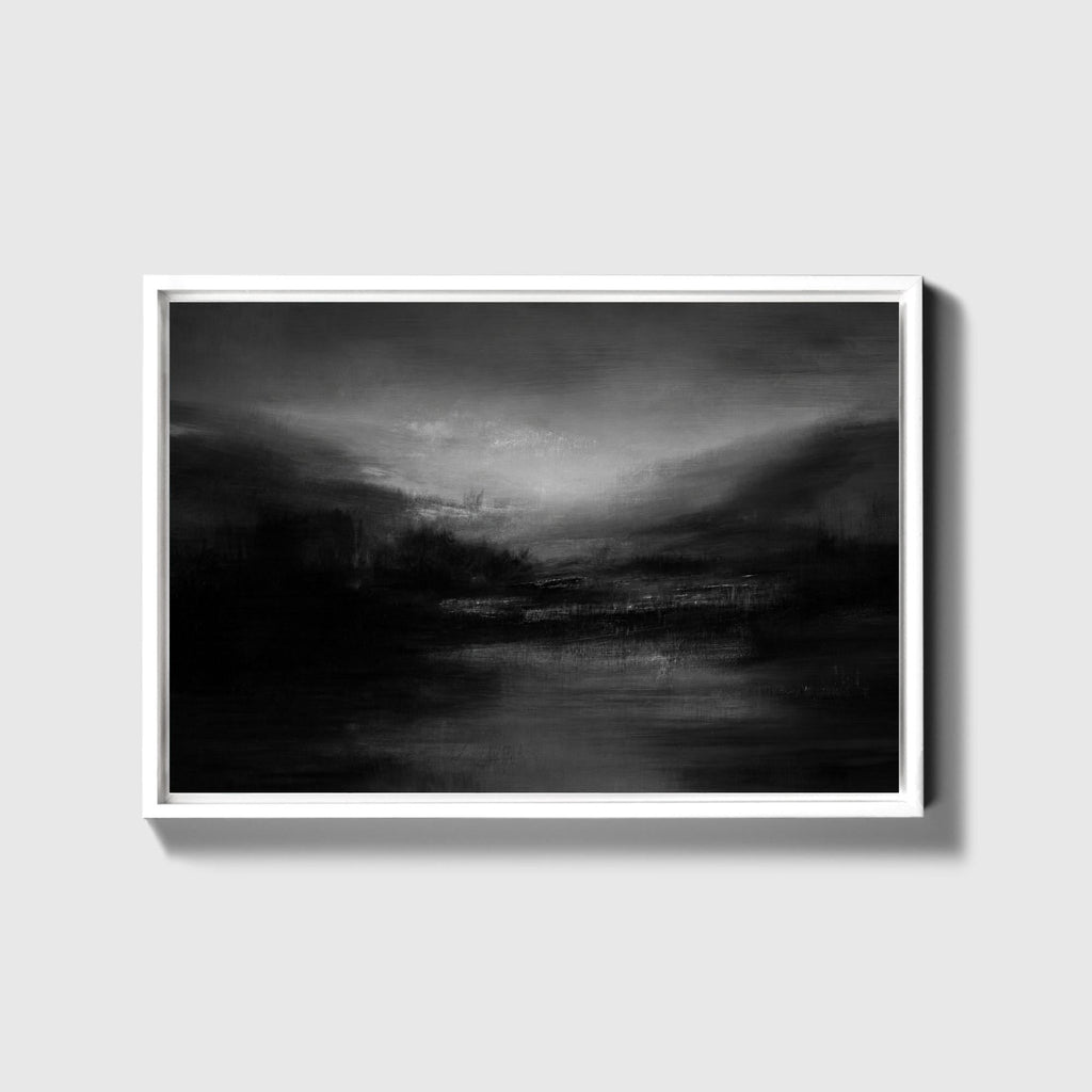 Dusk Umber Landscape Canvas - Haven Walls