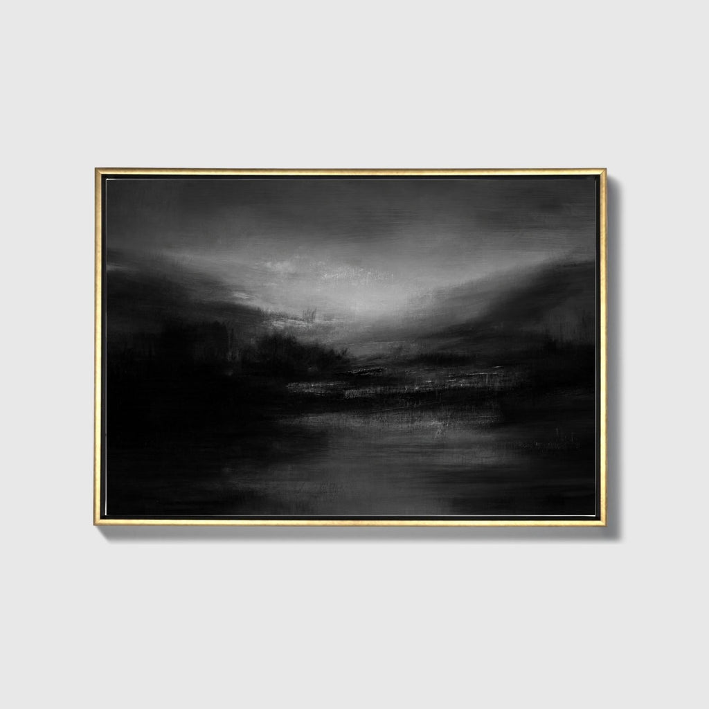 Dusk Umber Landscape Canvas - Haven Walls