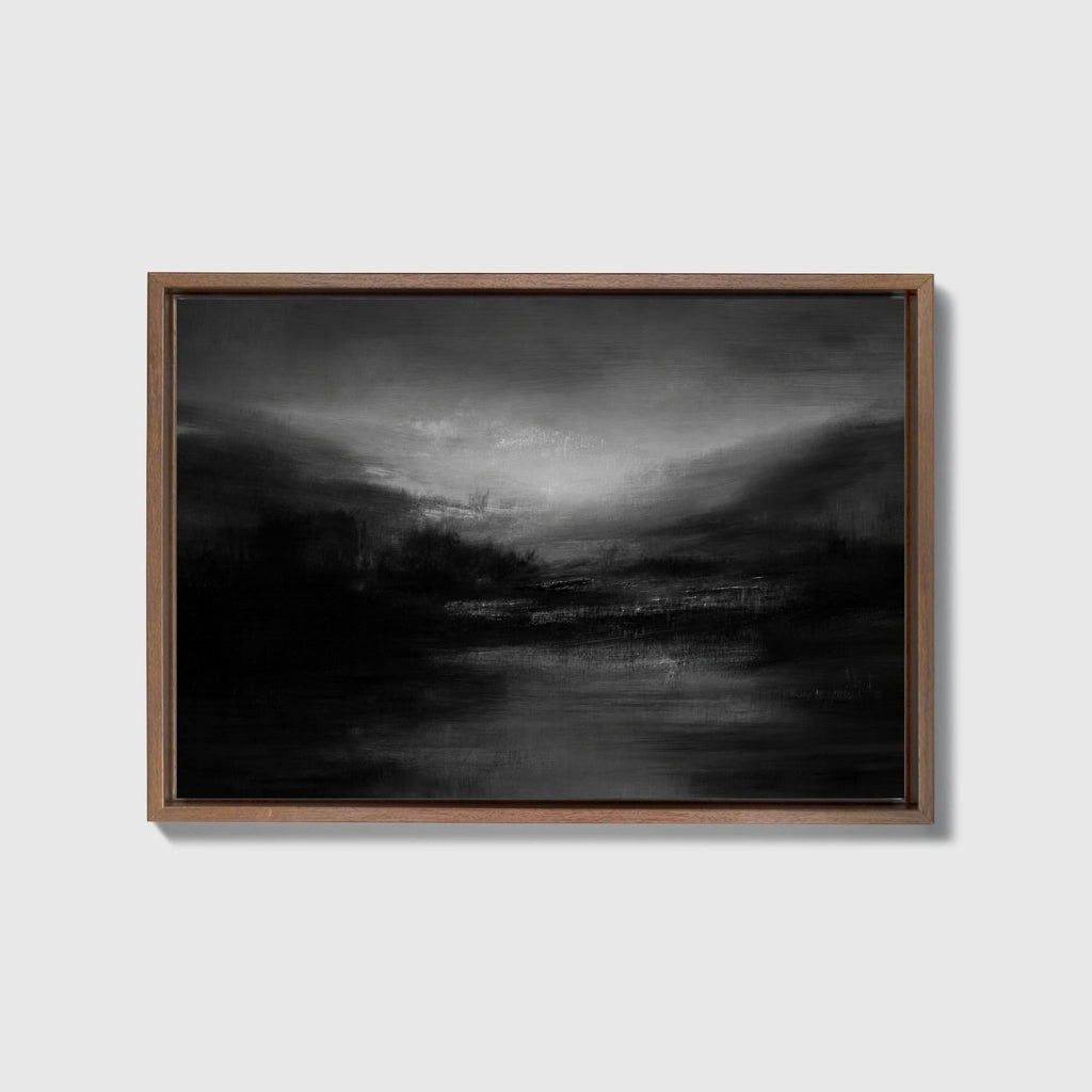 Dusk Umber Landscape Canvas - Haven Walls