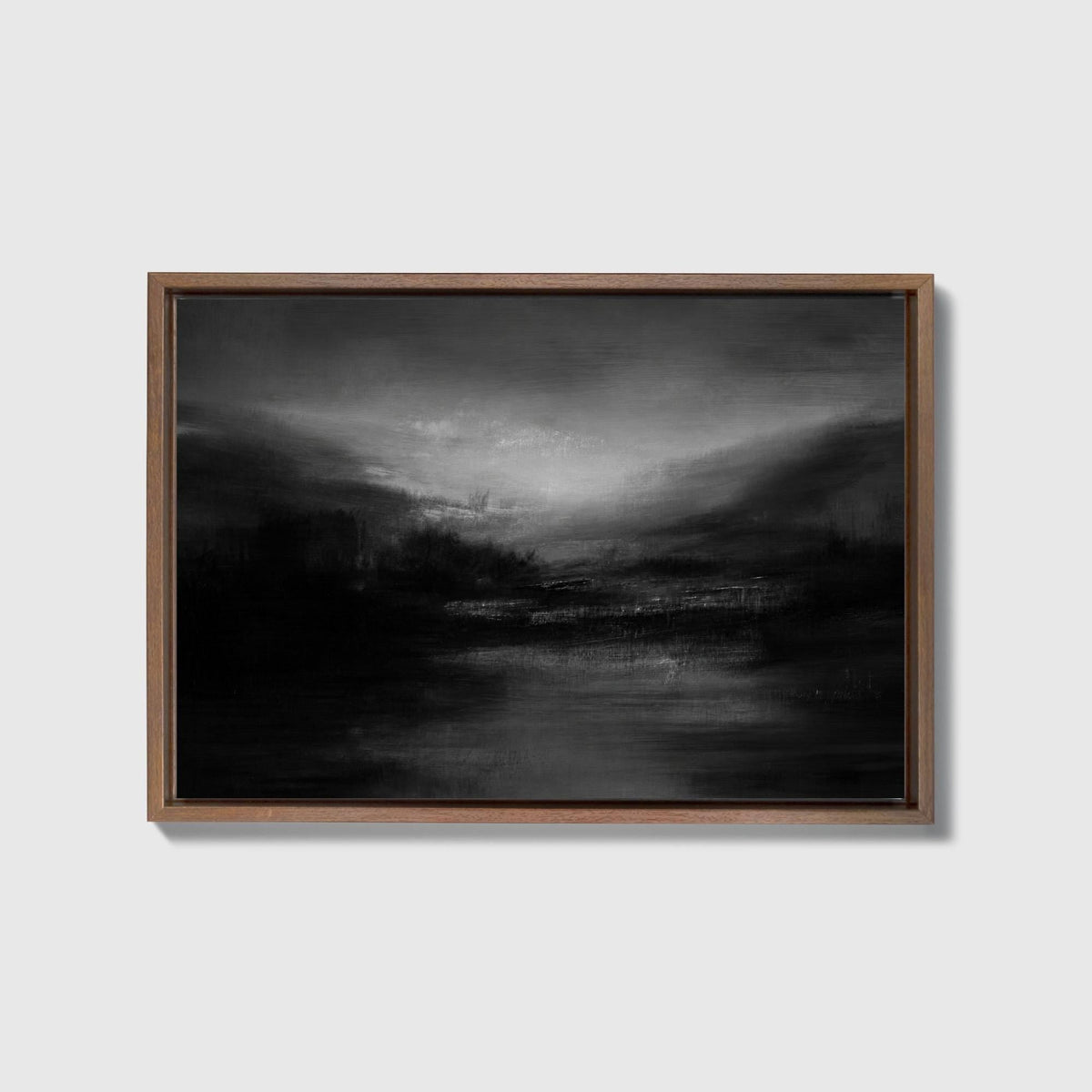 Dusk Umber Landscape Canvas - Haven Walls