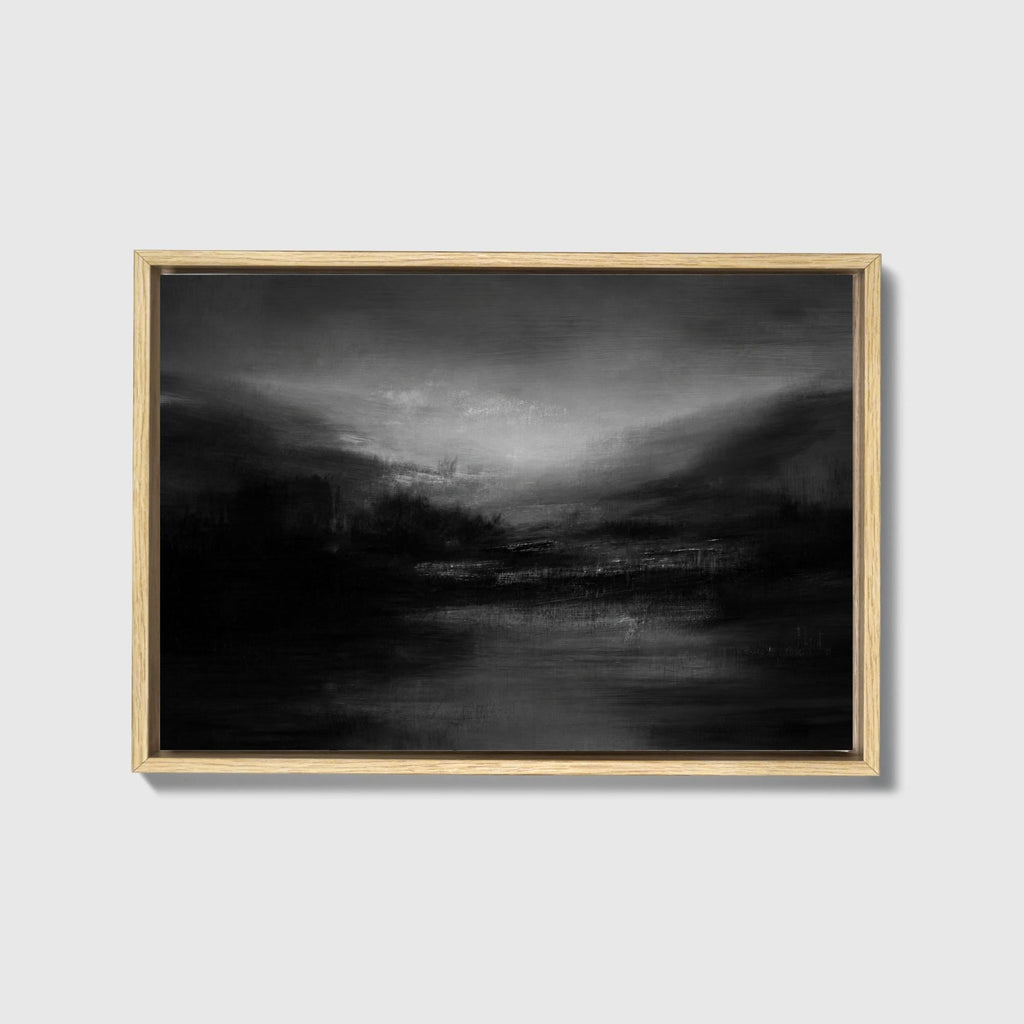 Dusk Umber Landscape Canvas - Haven Walls
