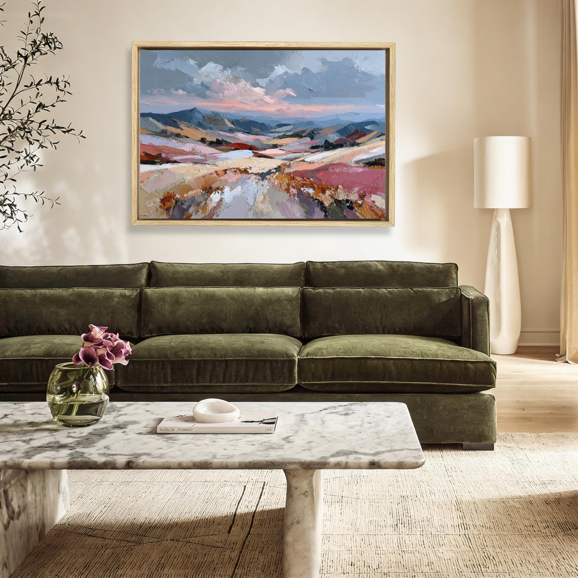 Patchwork Hills Canvas