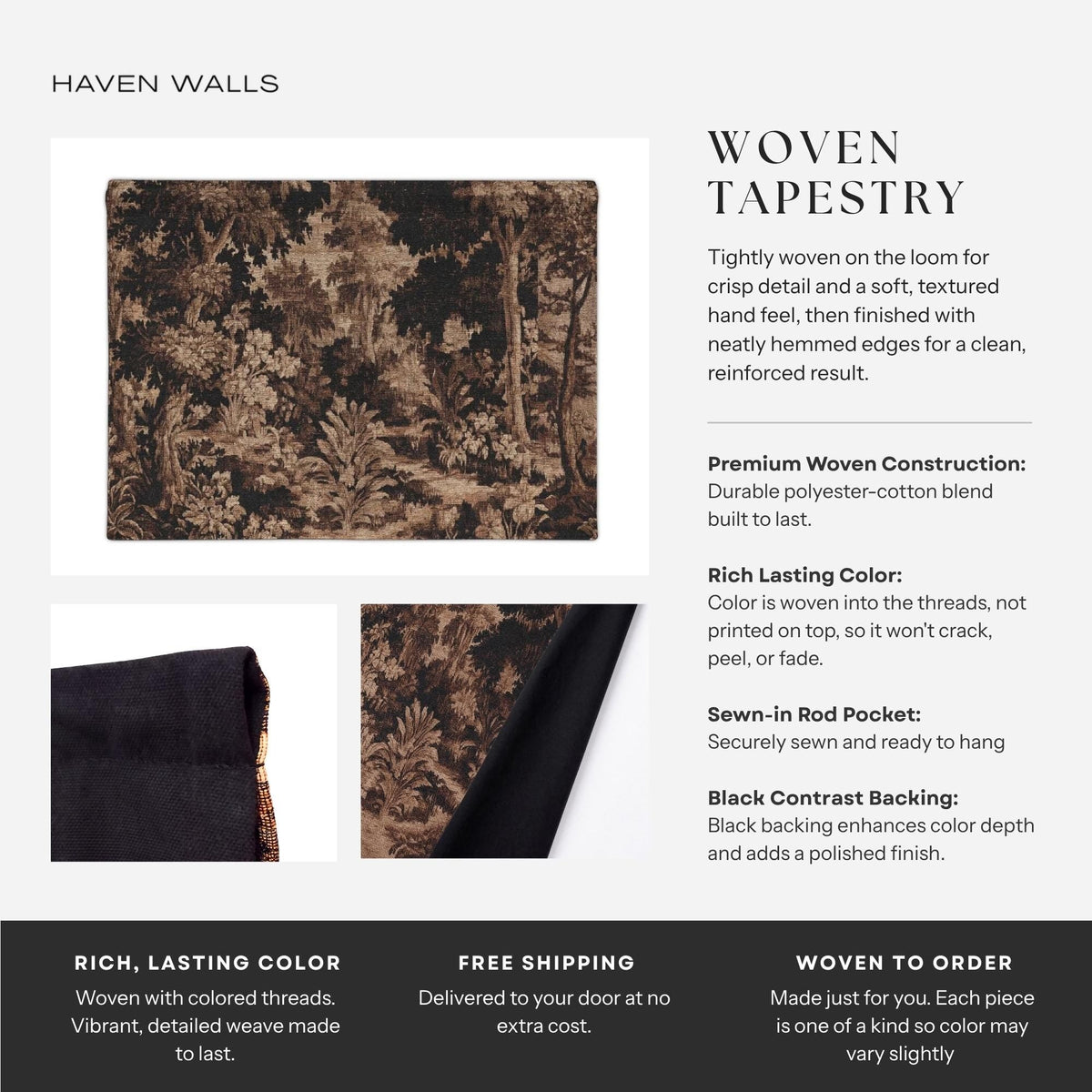 Earthen Hills Woven Wall Tapestry - Haven Walls