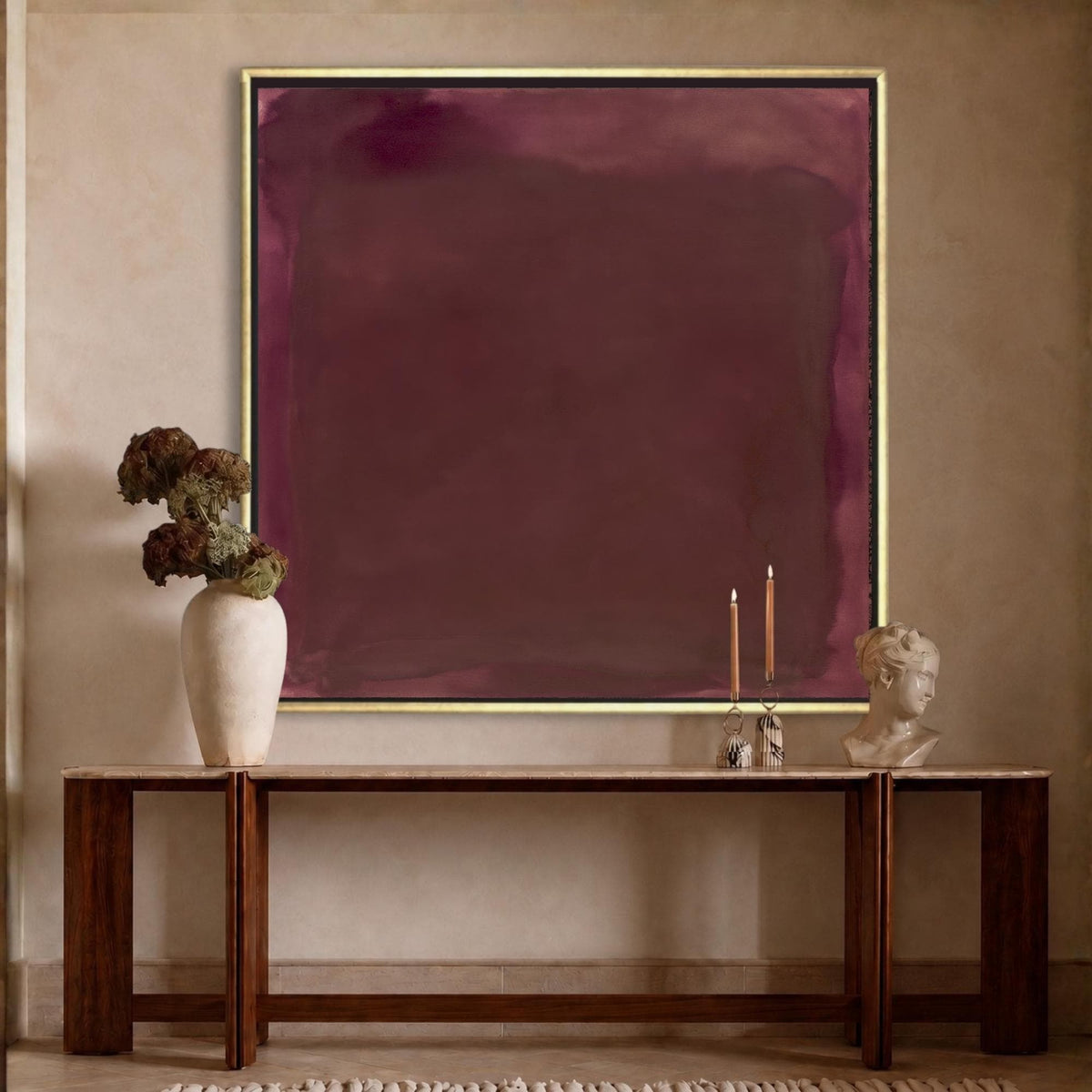Ember Wash Canvas Wall Art - Haven Walls