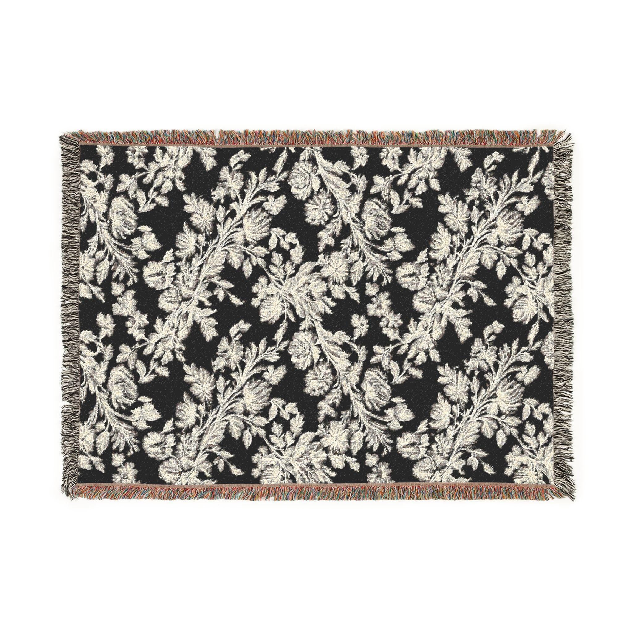 Botanical Lace Woven Throw Blanket
