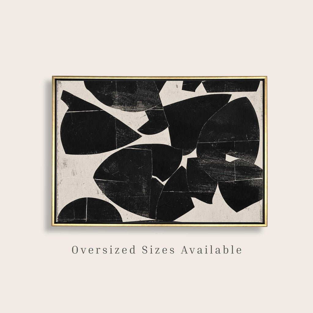 Ink & Cream Japandi Canvas - Haven Walls