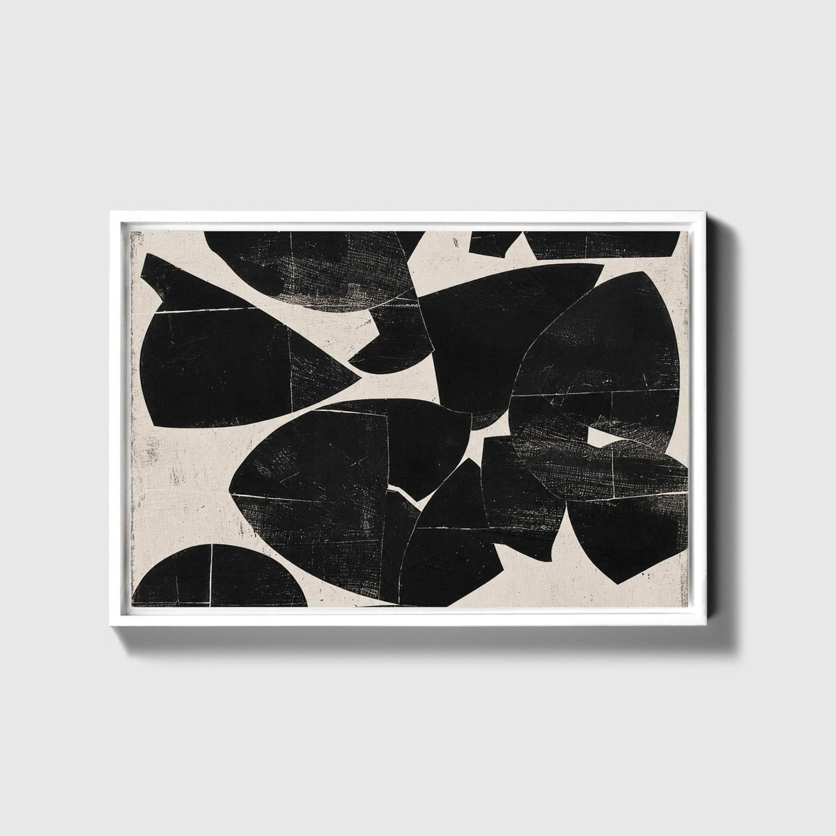 Ink & Cream Japandi Canvas - Haven Walls