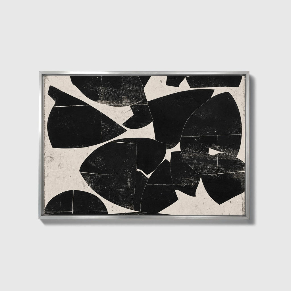 Ink & Cream Japandi Canvas - Haven Walls