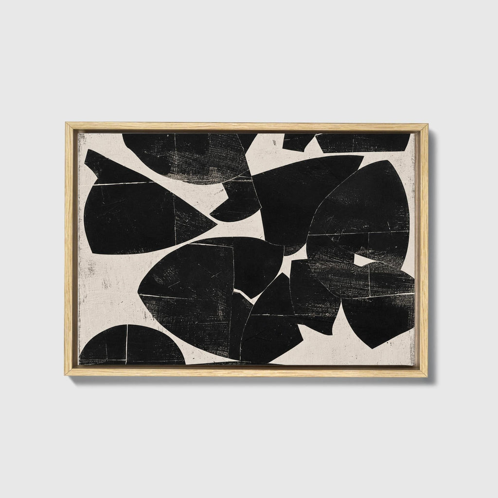 Ink & Cream Japandi Canvas - Haven Walls