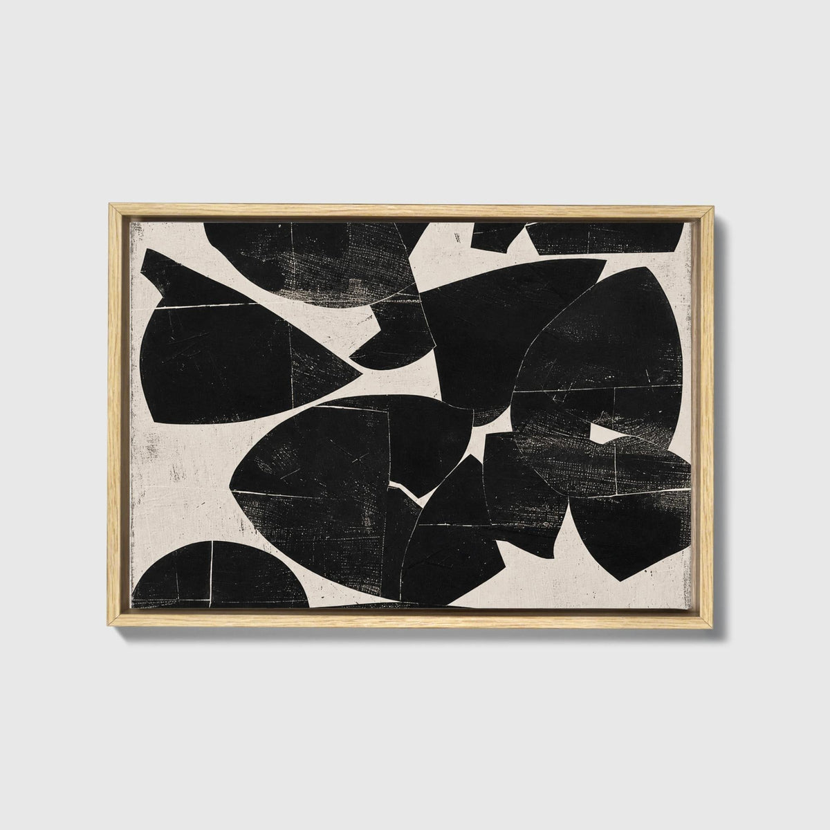 Ink & Cream Japandi Canvas - Haven Walls