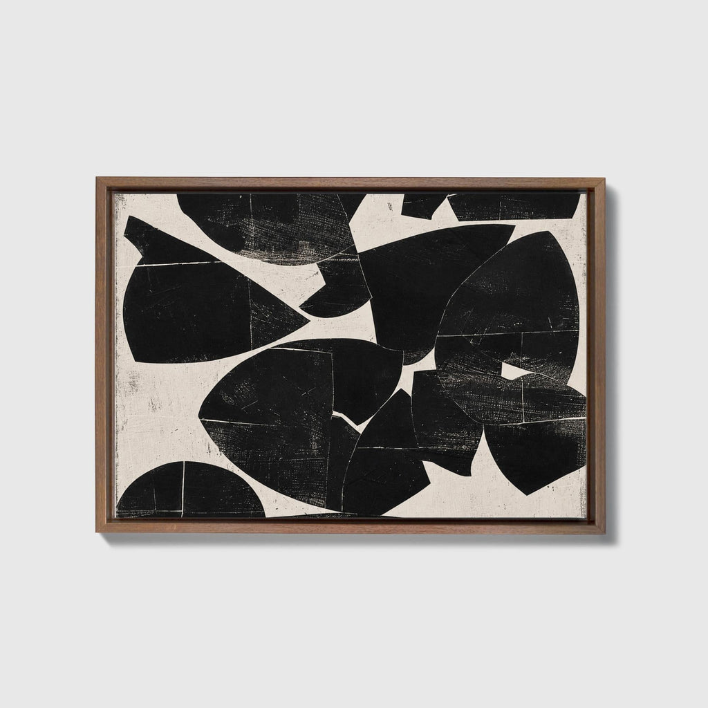 Ink & Cream Japandi Canvas - Haven Walls