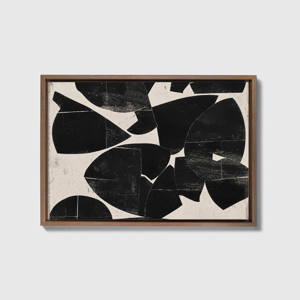 Ink & Cream Japandi Canvas - Haven Walls