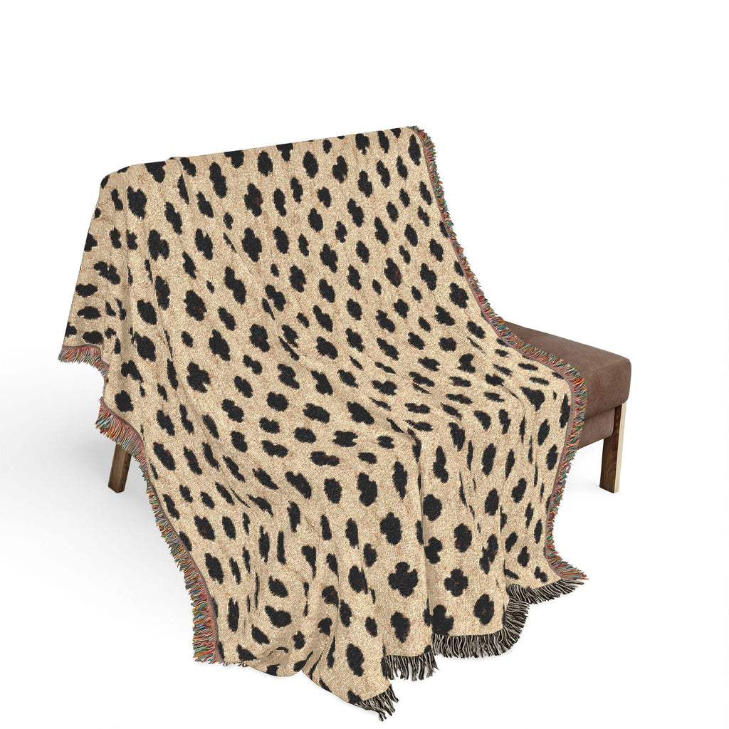 Leopard Print Woven Blanket - Haven Walls