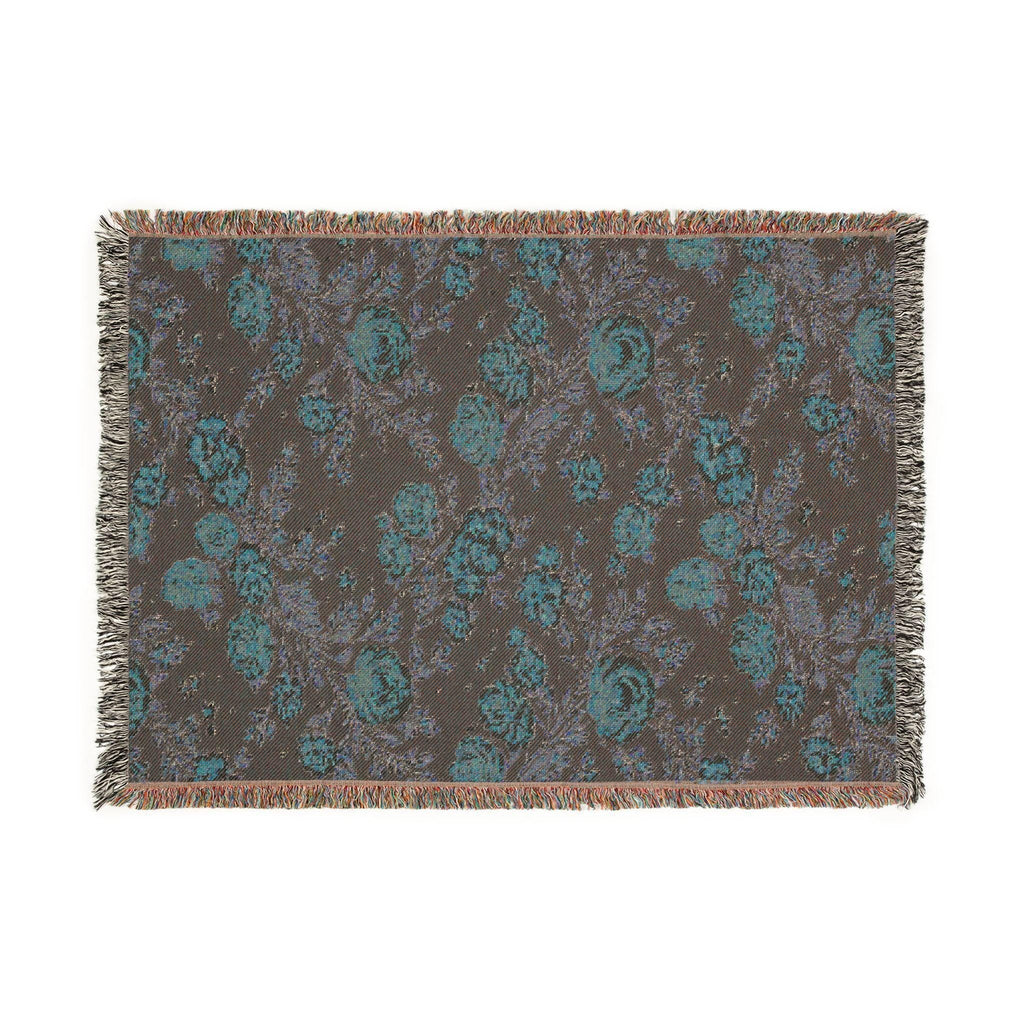 Midnight Rose Woven Throw Blanket - Haven Walls