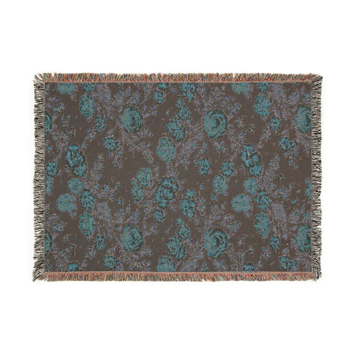 Midnight Rose Woven Throw Blanket - Haven Walls