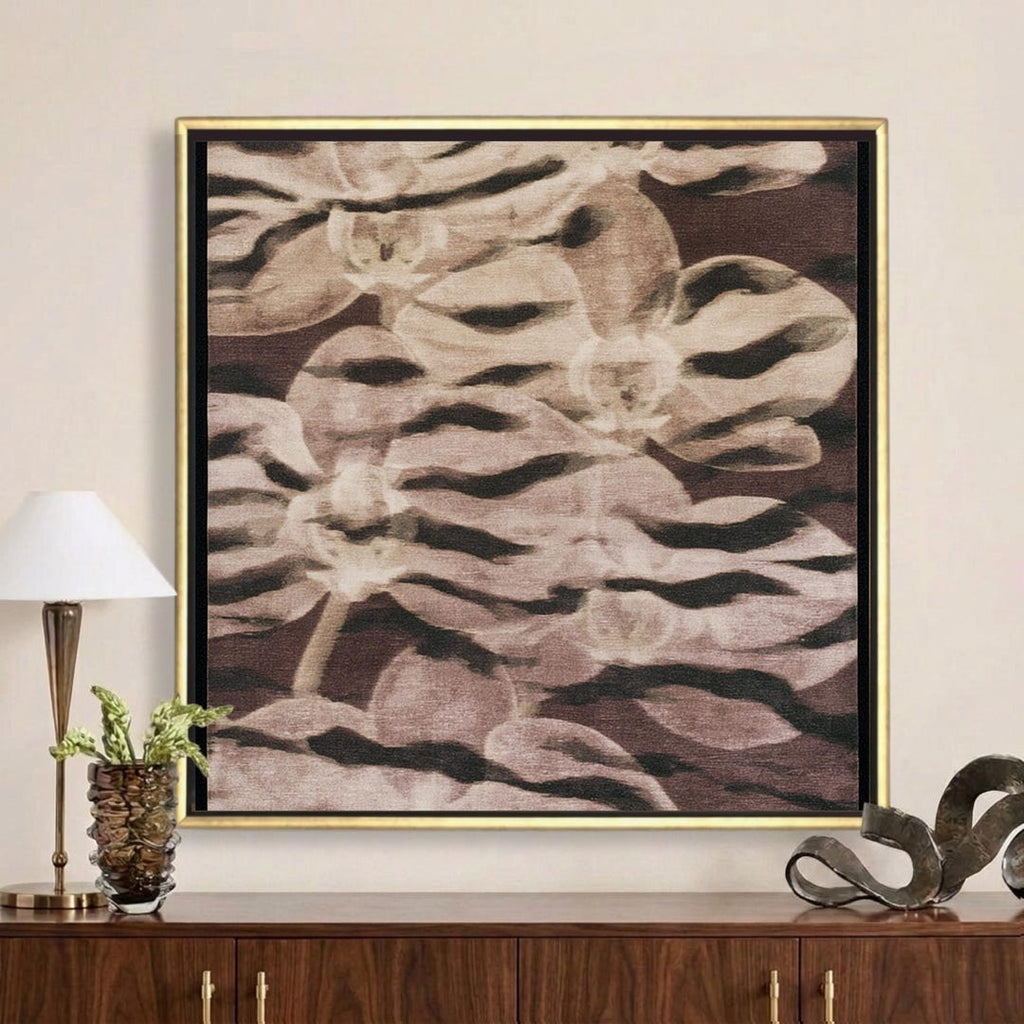 Mocha Orchid Animal Print Giclée Canvas - Haven Walls