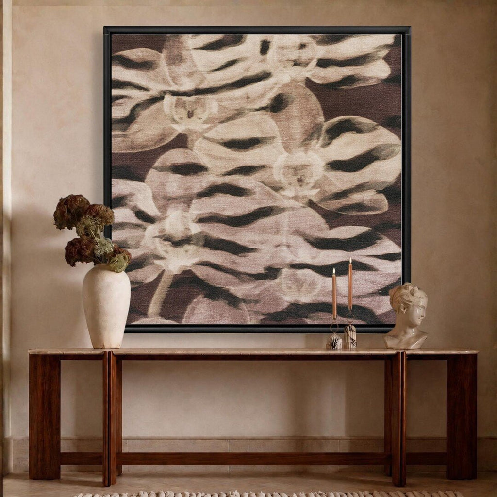 Mocha Orchid Animal Print Giclée Canvas - Haven Walls