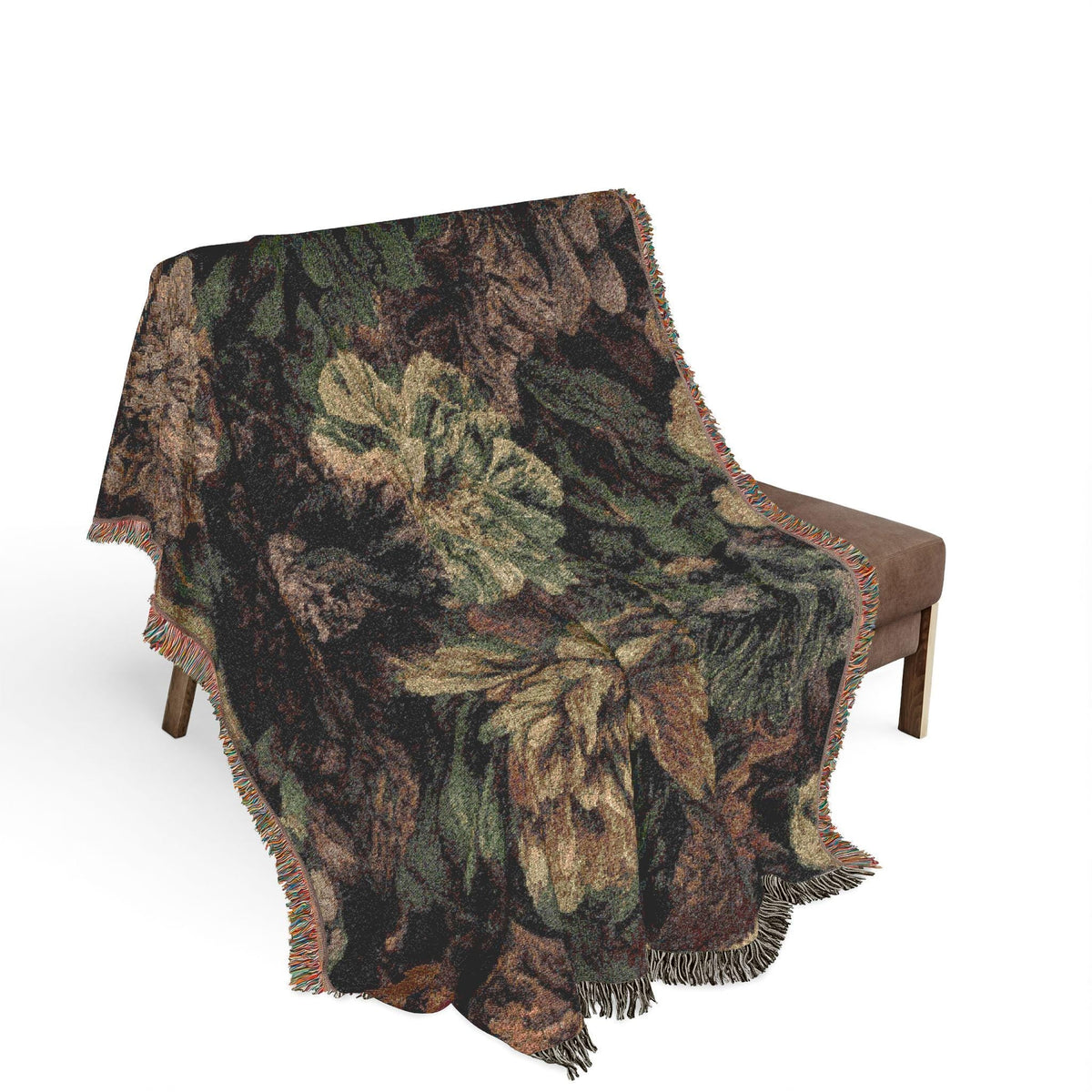 Moody Mauve Peony Woven Throw - Haven Walls
