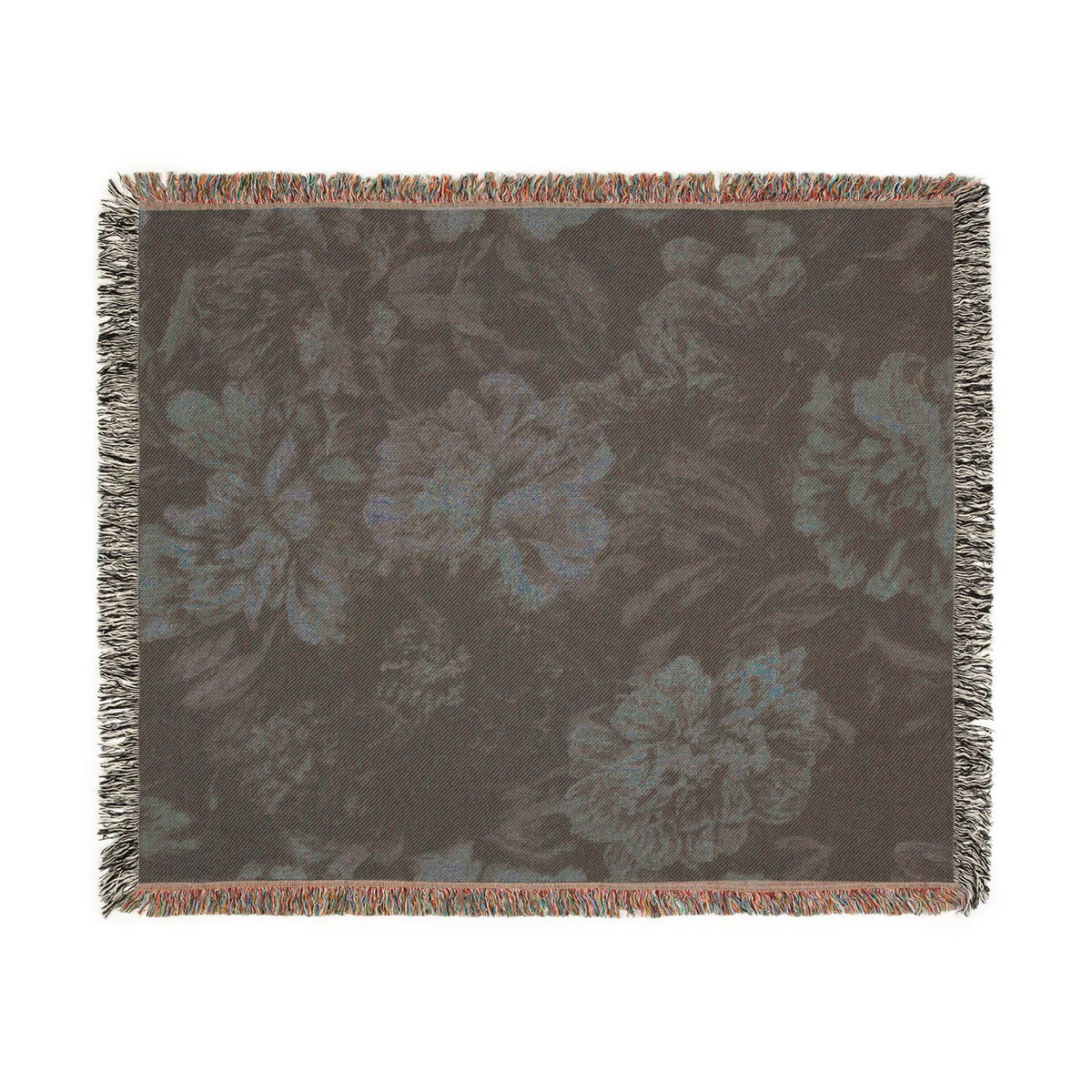 Moody Mauve Peony Woven Throw - Haven Walls