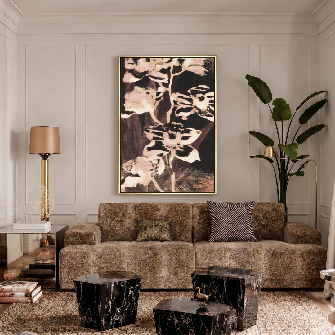 Moody Orchid Floral Canvas - Haven Walls