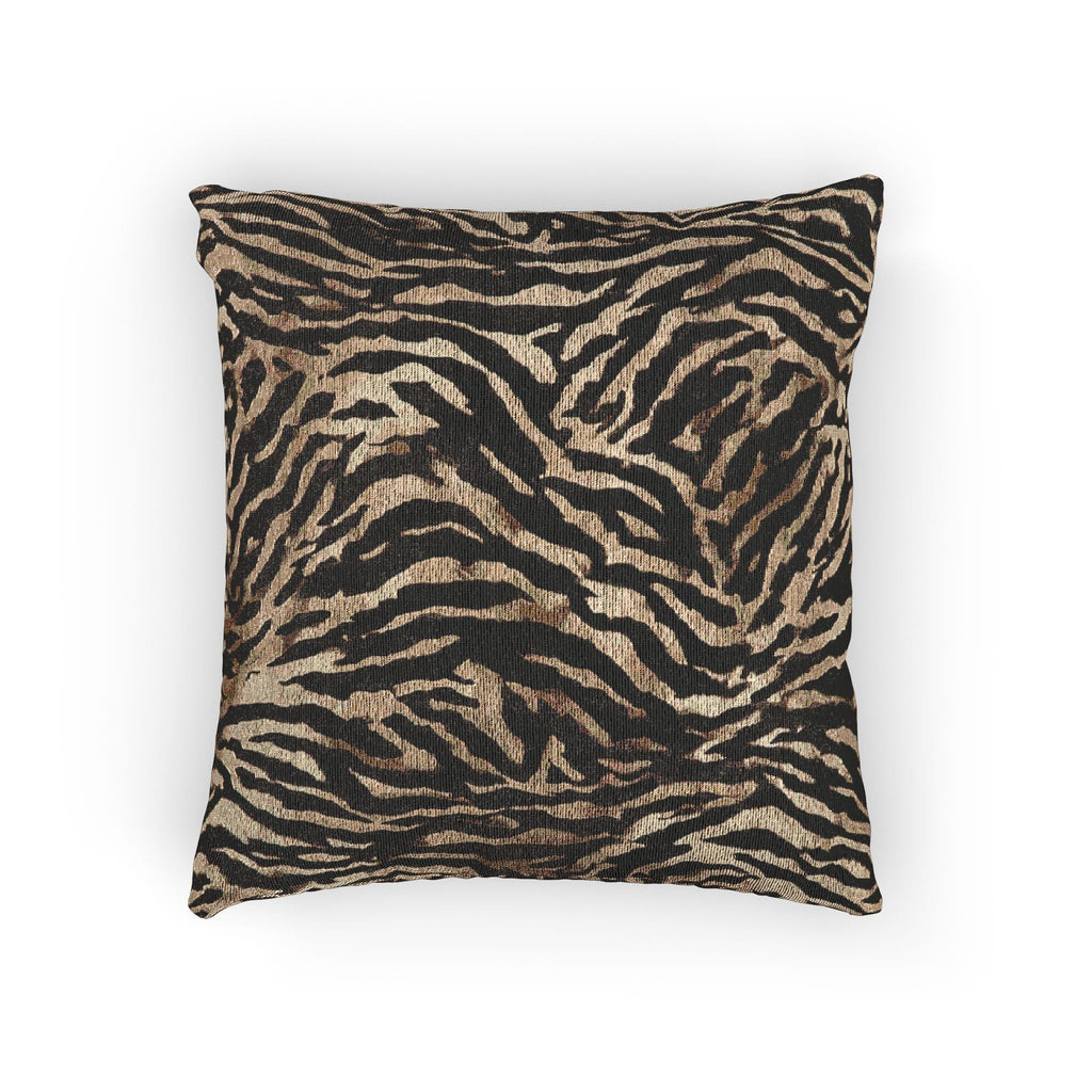 Neutral Zebra Print Woven Throw Pillow with Insert - Haven Walls