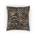 Neutral Zebra Print Woven Throw Pillow with Insert - Haven Walls