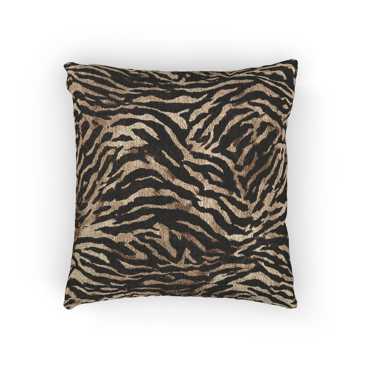 Neutral Zebra Print Woven Throw Pillow with Insert - Haven Walls