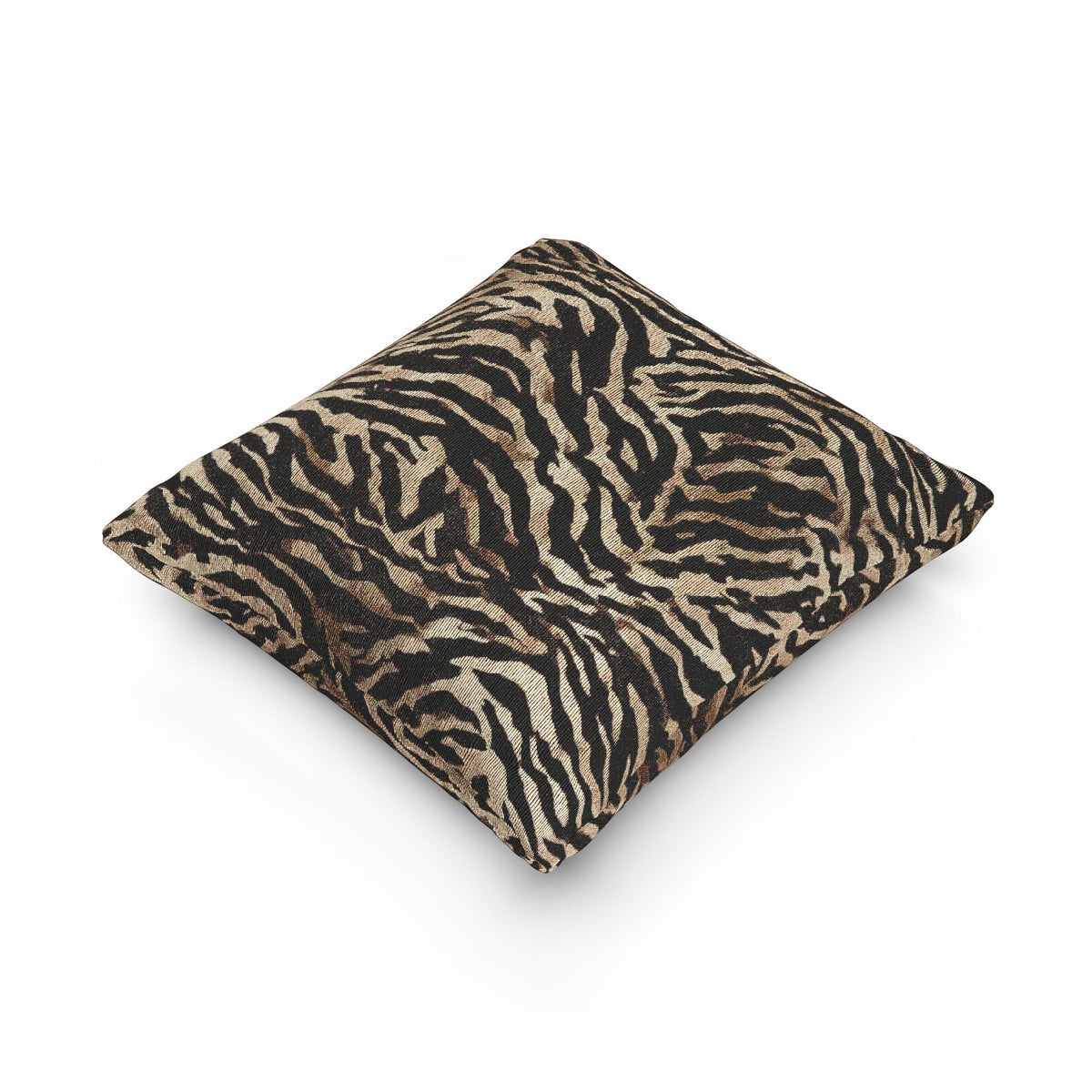 Neutral Zebra Print Woven Throw Pillow with Insert - Haven Walls