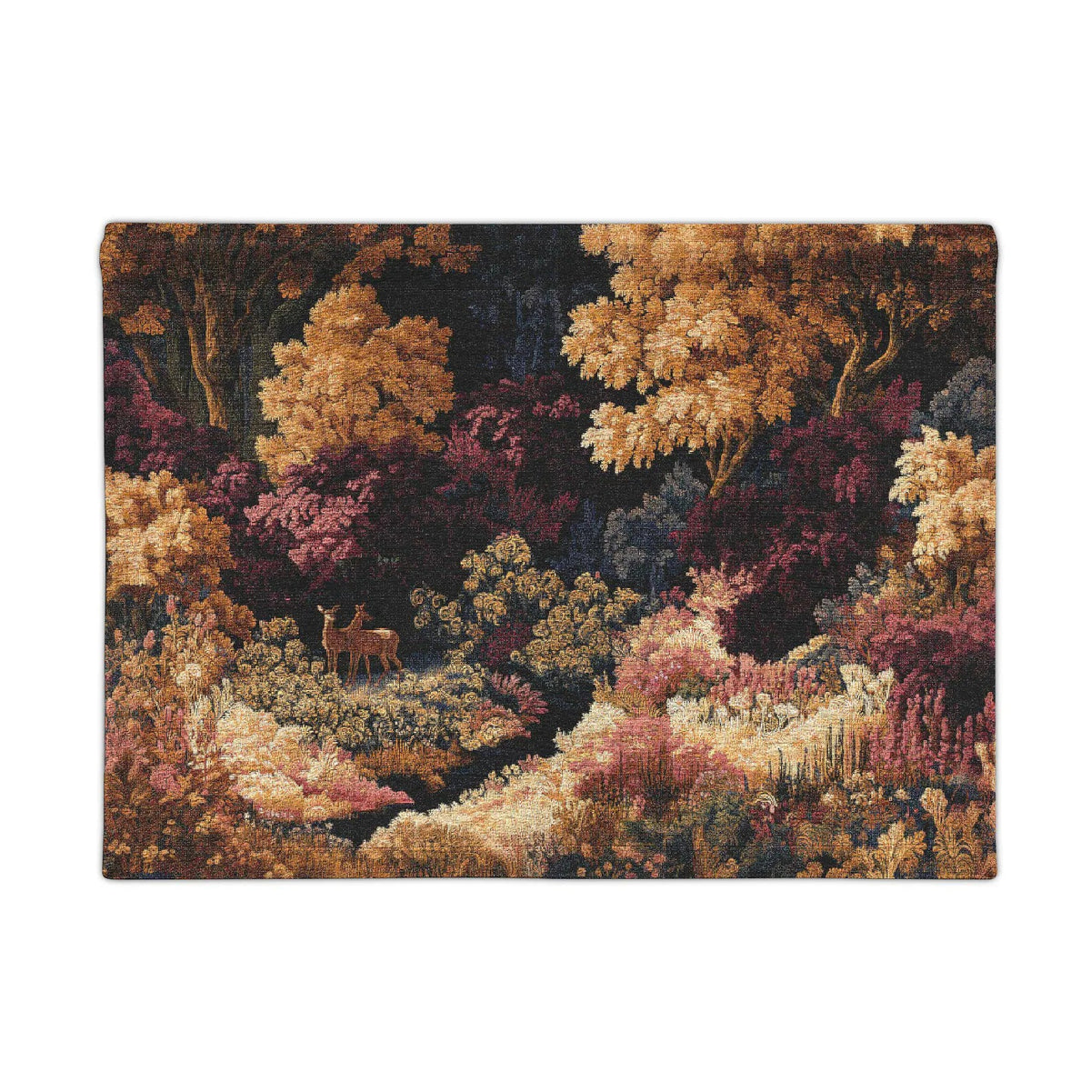 Plum & Gold Toile Wall Tapestry - Haven Walls