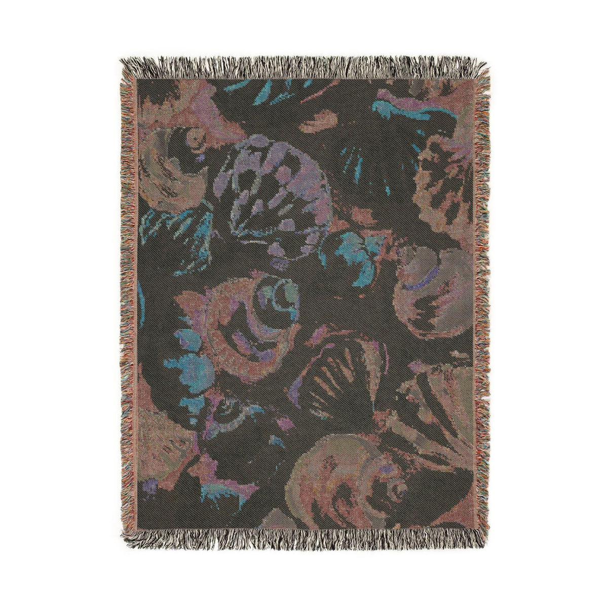 Seashell Soiree Woven Throw Blanket - Haven Walls