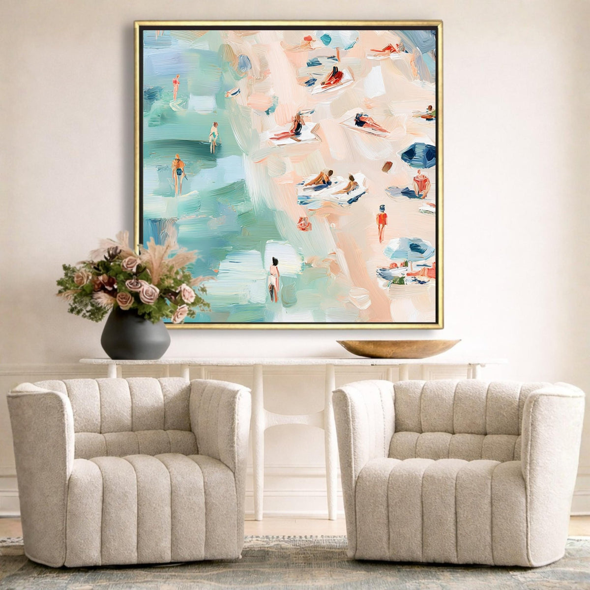 Serene Coastal Canvas Art - Haven Walls