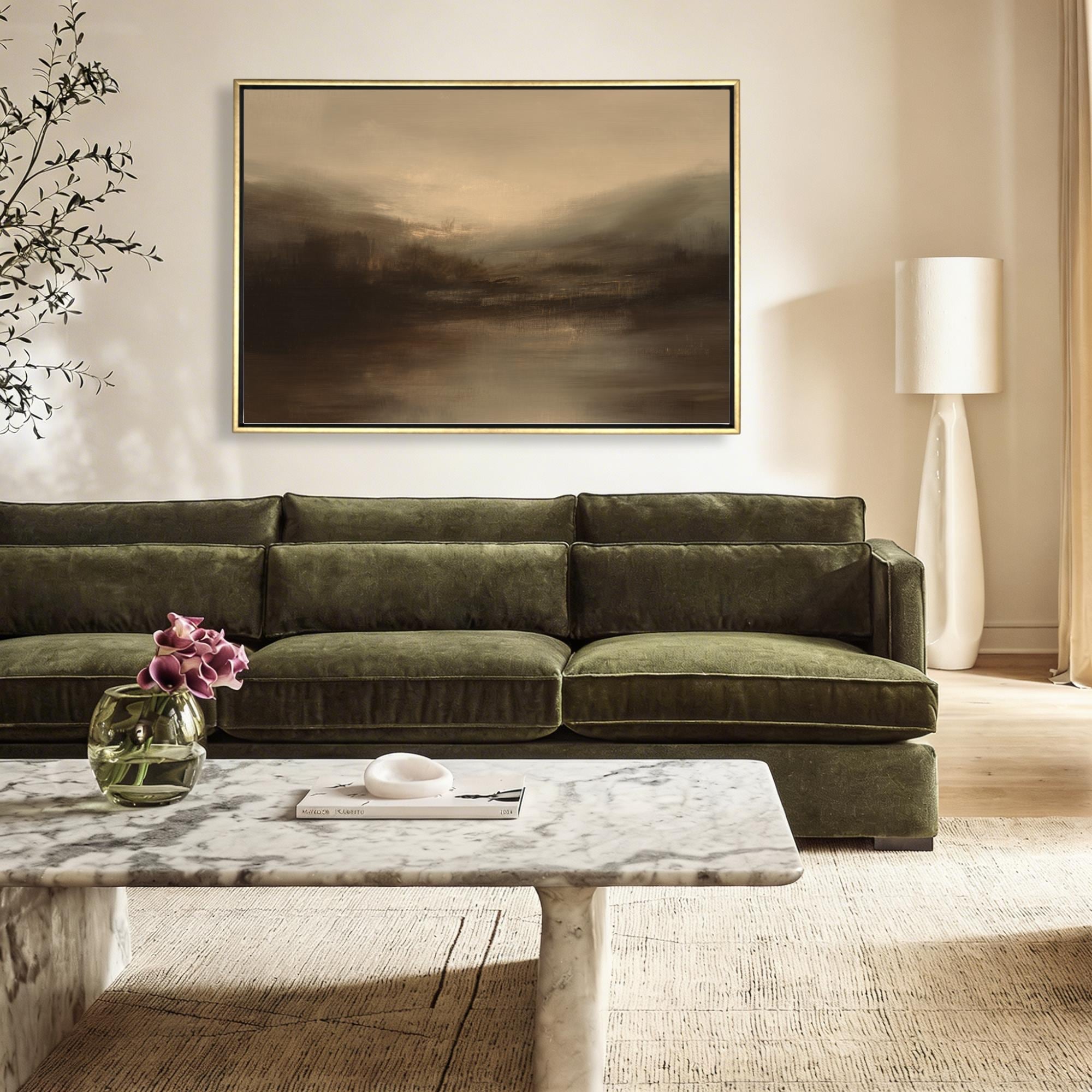 Smoky Dusk Landscape Canvas - Haven Walls