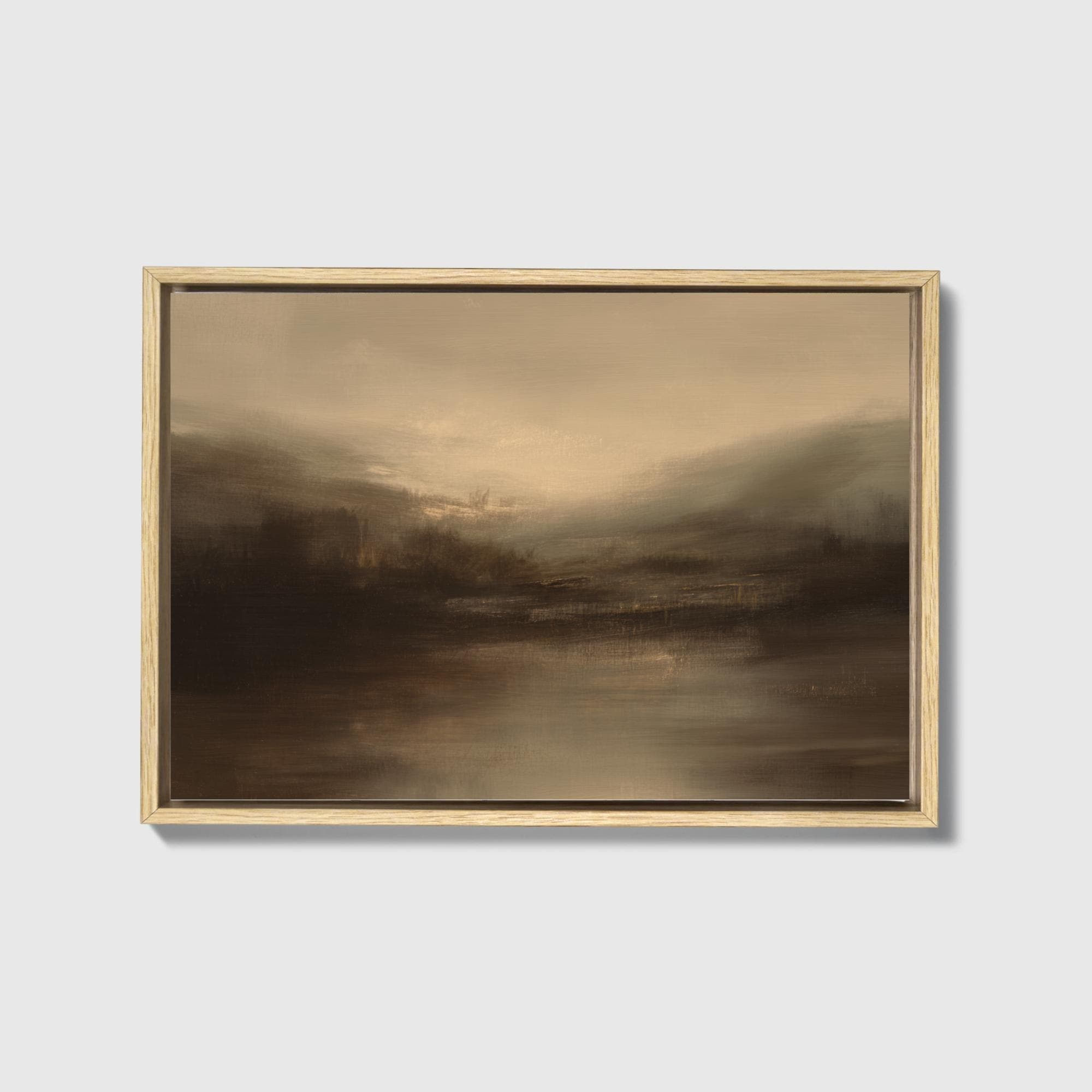 Smoky Dusk Landscape Canvas - Haven Walls