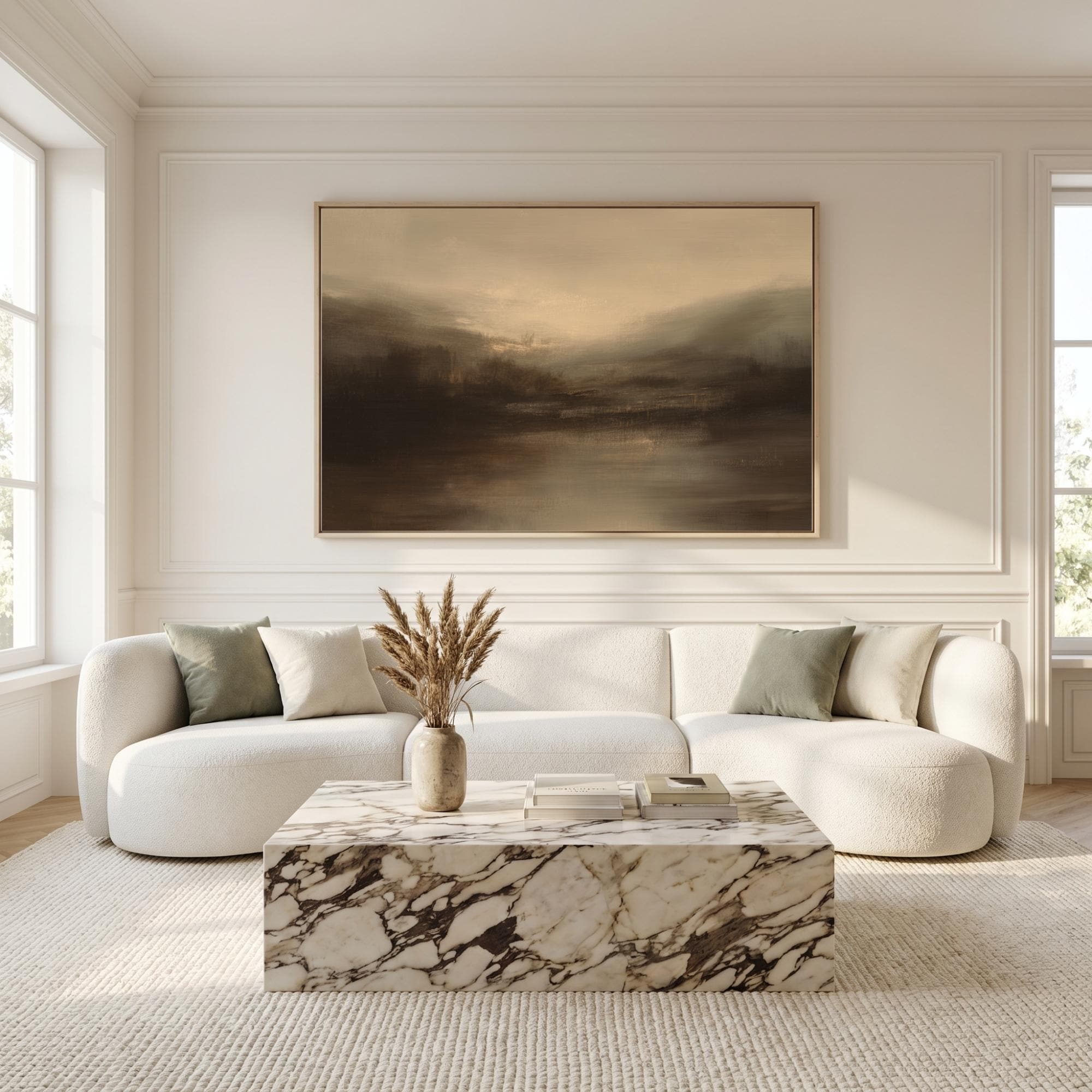 Smoky Dusk Landscape Canvas - Haven Walls