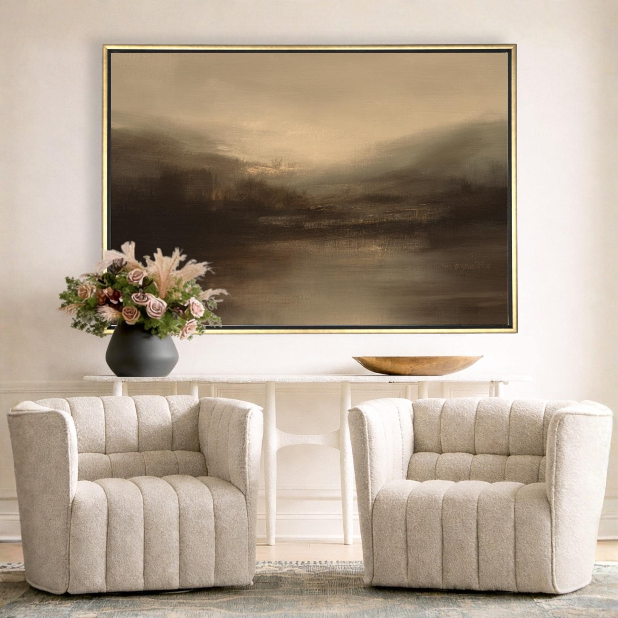 Smoky Dusk Landscape Canvas - Haven Walls