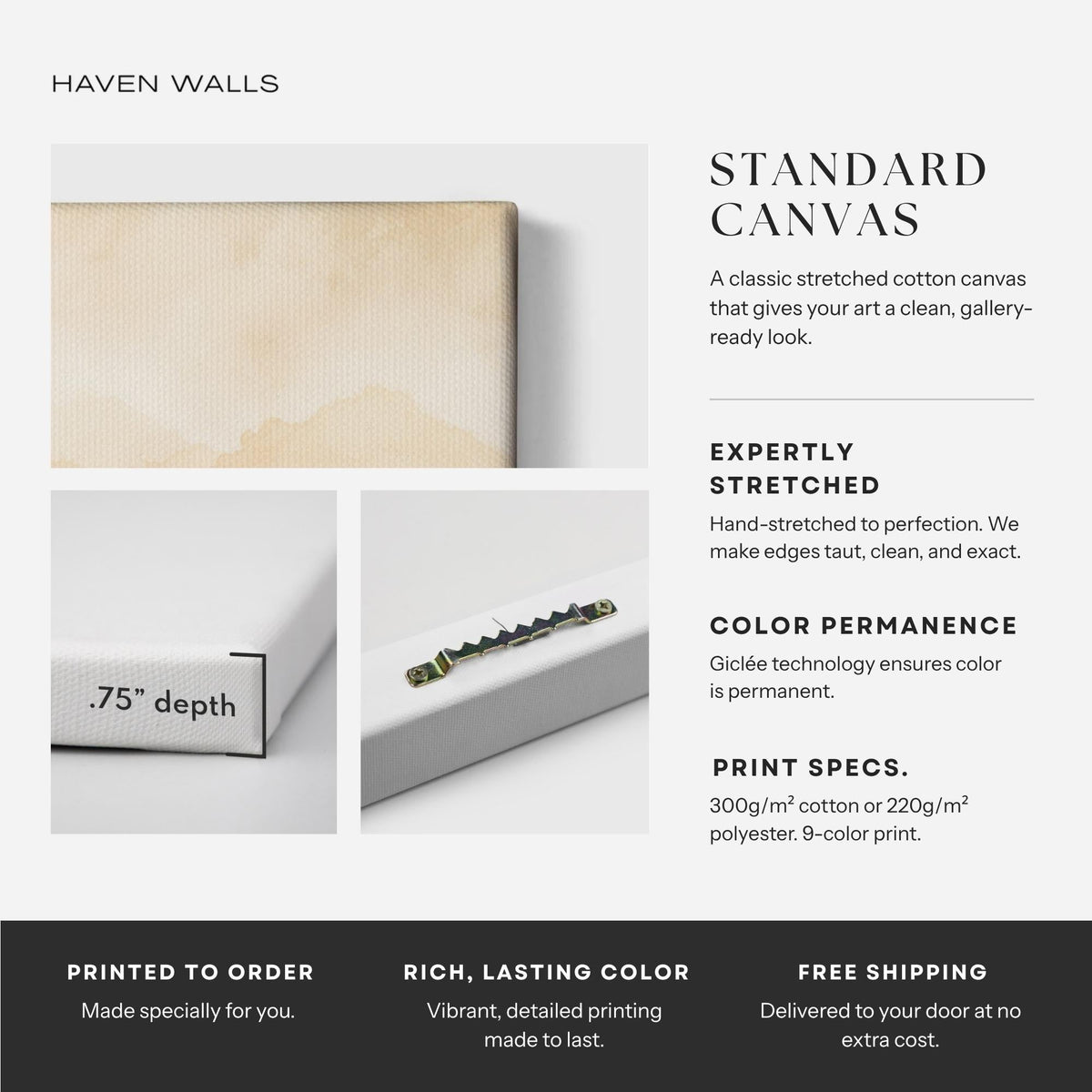 Teal & Dusty Pink Abstract Canvas - Haven Walls