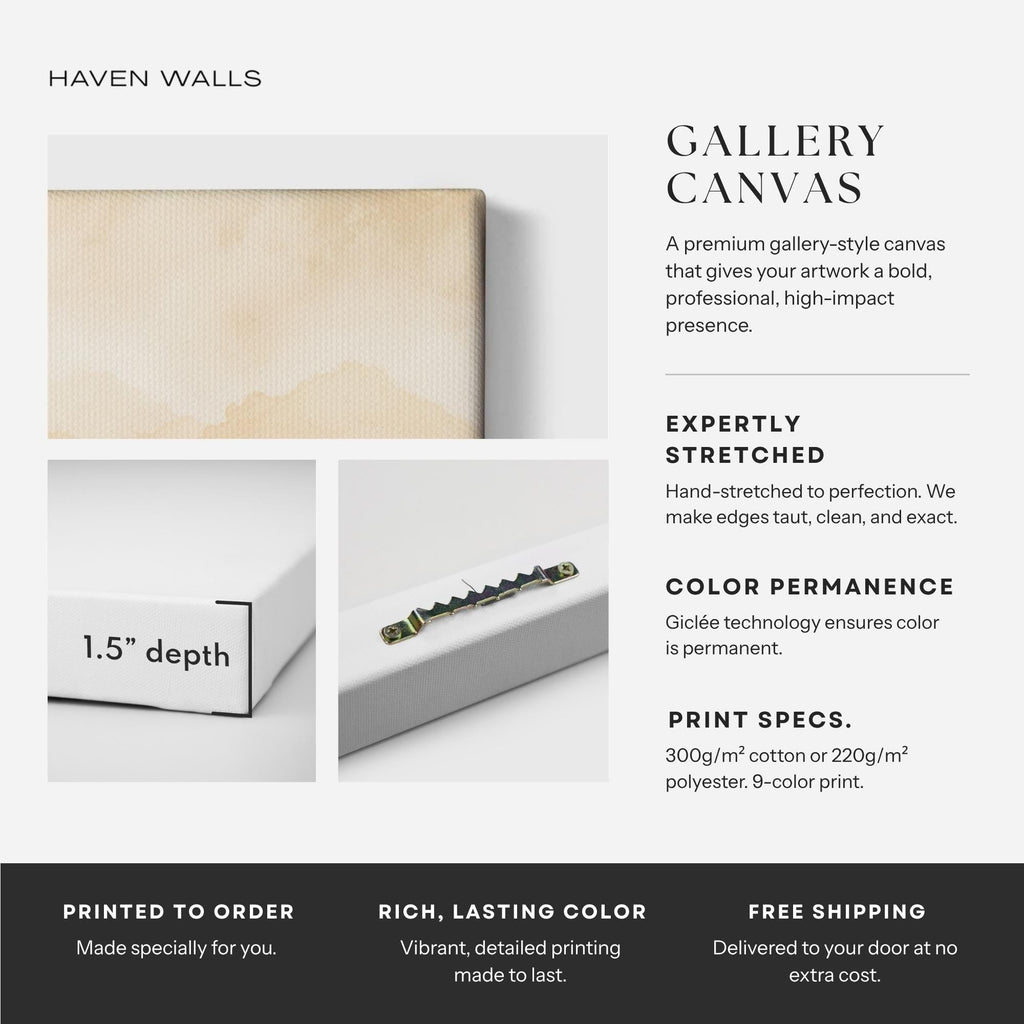 Teal & Dusty Pink Abstract Canvas - Haven Walls