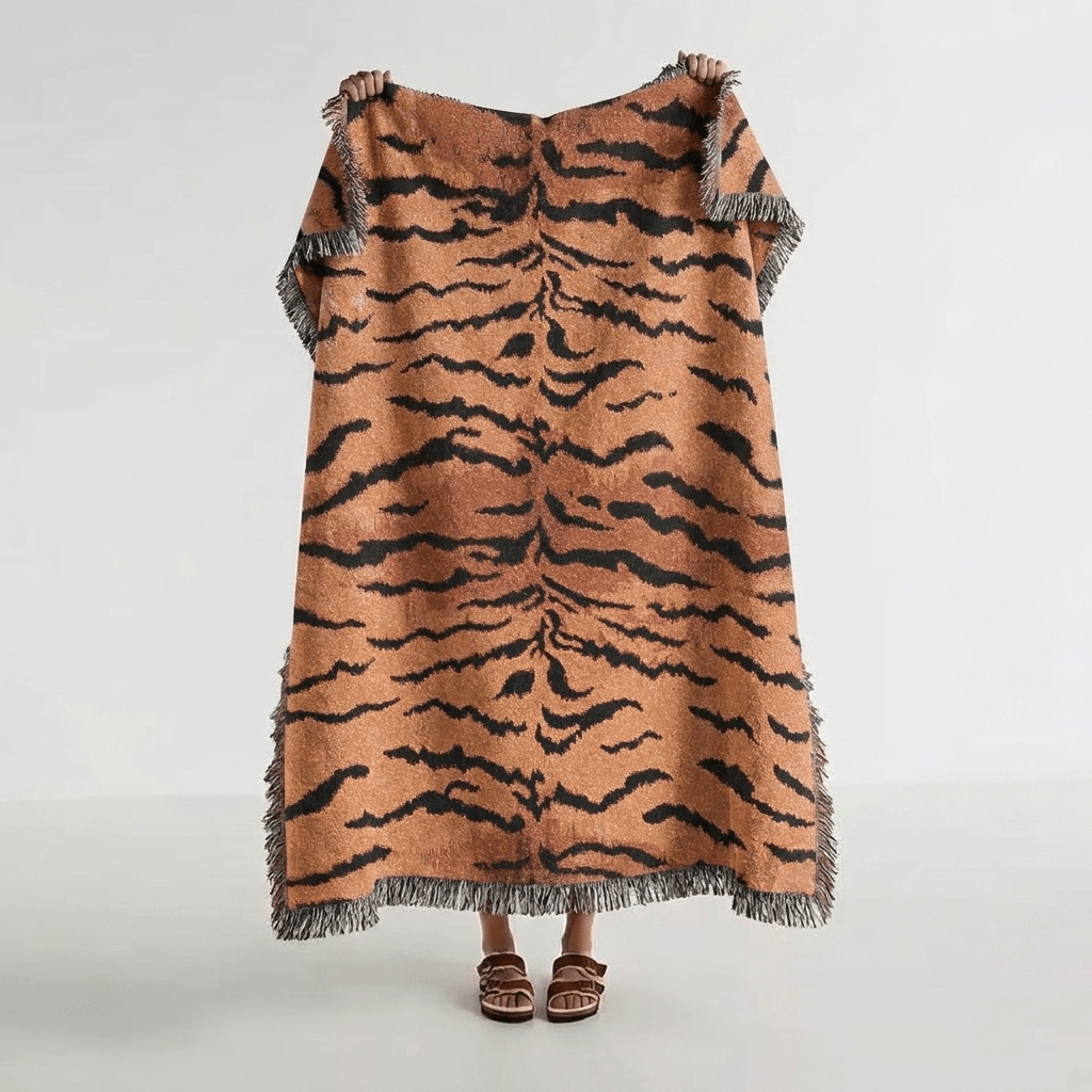 Tiger Stripe Woven Blanket - Haven Walls