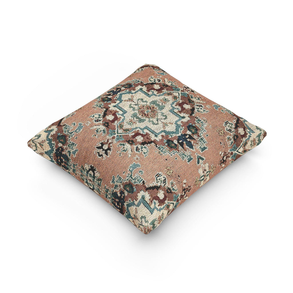 Vintage Kilim Woven Pillow with Insert, 17" x 18" - Haven Walls